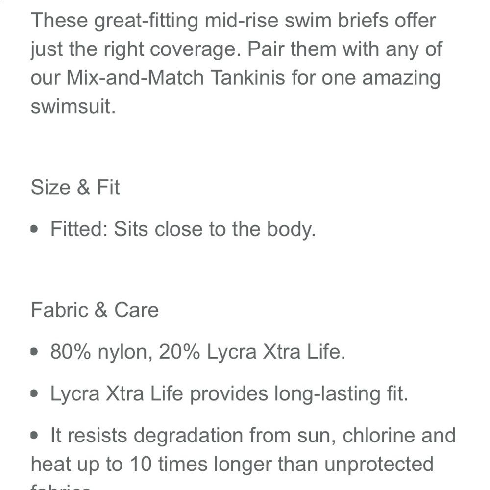 L.L. Bean Bathing Suit Bottoms - Picture 6 of 6